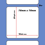 Blank Square 76mm Gloss/Matt Inkjet