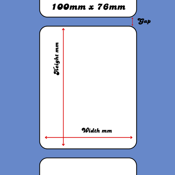 Blank Rectangle 100mm x 76mm Matt Inkjet