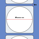 Blank Circular 70mm Gloss Inkjet